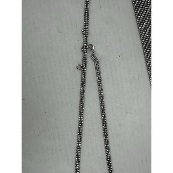 Kith Metallic Chainmail Set Skirt Sz XS Top Sz M Club Sexy Going Out Glam Event - Picture 15 of 16